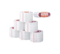 VEVOR Cinta de Embalaje Transparente 6 Rollos 76,2mm x 59,44m Cinta de Envío Transparente Resistente Cinta de Embalaje de 2,7 mil Diseñada para Mudanzas, Almacenamiento, Embalaje, Envío, Correo