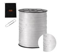 VEVOR Cinta de Tracción de Poliéster, Cuerda Plana de Cinta de Mula de 80,8 m x 1,9 cm, Capacidad de Tracción de 2500 lbf, Cinta de Tracción de Cable Impresa para Embalaje, Jardinería, Electricidad