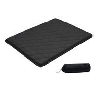 VEVOR Colchón Futón Japonés, Tatami Plegable de Tamaño Queen, con Bolsa de Almacenamiento y Herrajes de Montaje, Esterilla de 9 Capas para Meditación y Yoga, Color Negro, 2032 x 1524 x 89 mm