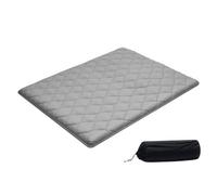 VEVOR Colchón Futón Japonés, Tatami Plegable de Tamaño Queen, con Bolsa de Almacenamiento y Herrajes de Montaje, Esterilla de Nueve Capas para Meditación y Yoga, Color Gris, 2032 x 1524 x 89 mm
