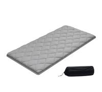 VEVOR Colchón Futón Japonés, Tatami Plegable Tamaño Individual, con Bolsa de Almacenamiento y Herrajes de Montaje, Esterilla de 9 Capas para Meditación y Yoga, Color Gris, 2032 x 991 x 63,5 mm