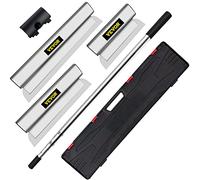 VEVOR Combo de Cuchilla de Encintar con Mango 10/16/24 Acero Inoxidable Hoja de Skimmimg de Panel de Yeso Grosor de Hoja de 0,5mm Espátula de Encintar Masilla para Entrar en Junta y Costura Estrecha