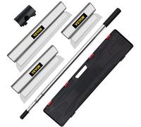 VEVOR Combo de Cuchilla de Encintar con Mango 10/16/24 Acero Inoxidable Hoja de Skimmimg de Panel de Yeso Grosor de Hoja de 0,5mm Espátula de Encintar Masilla para Entrar en Junta y Costura Estrecha
