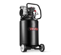 VEVOR Compresor de Aire 50 L, Motor de 1,5 kW sin Aceite, 113 L/min, Presión Máx. 8 Bar, Compresor Silencioso 75 dB, Portátil con Ruedas, para Inflación de Neumáticos Pistola de Pintura Carpintería