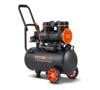VEVOR Compresor de Aire de 24 L Compresor de Aire sin Aceite 1450 W Presión Máxima de 3,5 Mpa Motor sin Aceite 70 dB para Reparación de Automóviles Inflado de Neumáticos Pintura a Pistola