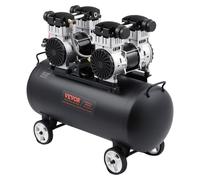 VEVOR, compresor de aire de 35L y 1,8KW, con una capacidad de 0,145 m³/min a 6,21 bar. Tanque de compresor de aire sin aceite y presión máxima de 8 bar, ideal para reparación de automóviles, inflado d