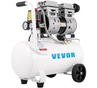 VEVOR Compresor de Aire Ultra Silencioso 25 L Ultra Quiet Air Compressor 750 W Compresor de Aire Silencioso de Tanque Compresor Ultra Silencioso para Reparaciones en el Hogar, Con Accesorios Completos