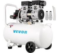 VEVOR Compresor de Aire Ultra Silencioso 50 L, Ultra Quiet Air Compressor 750 W, Compresor de Aire Silencioso de Tanque, 230 V 50 Hz, 68 dB, Compresor Ultra Silencioso para Reparaciones en el Hogar