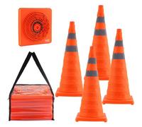 VEVOR Cono de Tráfico Cono de Construcción Plegable Reflectante 4 Piezas 70 cm