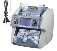 VEVOR Contador de Billetes 800 pcs/min Contador de Efectivo 50W Contador de Billetes Profesional Incluye Detección Integrada de Billetes Falsos UV MG MT Mapeo IR