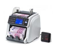 VEVOR Contadora de Billetes con Detección de Billetes Falsos, Máquina Contadora de Dinero Compatible con Múltiples Divisas CIS/UV/MG/IR/DD/DBL/HLF/CHN, con Pantalla a Color y Externa, Conteo Rápido
