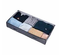VEVOR Contenedor de Almacenaje para Debajo de Cama 996 x 500 x 180 mm 4 Piezas Bolsa de Almacenamiento Bajo Cama con Tapa Organizador de Ropa, Zapatos, Mantas para Dormitorios, Salas de Estar