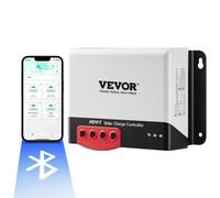 VEVOR Controlador de Carga Solar MPPT 12 V/24 V Auto CC Regulador de Carga del Panel Solar 50A Módulo Bluetooth 98% de e Carga para Baterías Selladas AGM, gel, Inundadas y de Litio