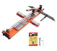 VEVOR, cortador de baldosas manual de 600 mm, herramienta de corte de base con resorte, con tope de ángulo ajustable, disco de corte de carburo de tungsteno, guía de alineación de precisión, ideal par