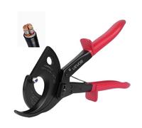 VEVOR Cortador de Cable de Trinquete, Cortador para Alambres de Cobre y Aluminio, Corte de hasta 400 mm², con Mangos Aislantes, Herramienta de Electricista para Construcción Renovación Eléctricas