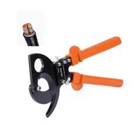 VEVOR Cortador de Cables de Trinquete 325 mm, Cortador de Alambres y Cables de Cobre-Aluminio 400 mm², Cortacables con Hojas de Acero con Mangos Recubiertos de PVC y Botón de Liberación Rápida