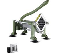 VEVOR: Cortador de patatas fritas, cortador de patatas con cuchilla de acero inoxidable de 3/8 de pulgada, cortador y picador de patatas manual con ventosas