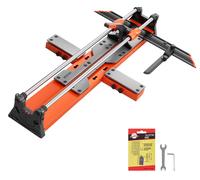 VEVOR, cortador manual para baldosas de 600 mm, herramienta de corte con cabezal deslizante mejorado, base con resorte, guía angular, disco de corte de carburo de tungsteno, guía de alineación, ideal
