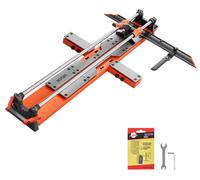 VEVOR, cortador manual para baldosas de 600 mm, herramienta de corte con cabezal deslizante mejorado, base con resorte, guía angular, disco de corte de carburo de tungsteno, guía de alineación, ideal