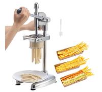 VEVOR, cortadora comercial de patatas fritas, prensa de acero inoxidable para tiras de patata para freír, cortadora con extrusor extraíble, prensa manual para puré de patatas, ideal para restaurantes,