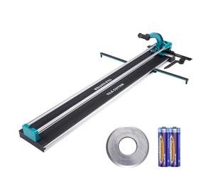 VEVOR: Cortadora de baldosas de doble guía, con una longitud de corte de 1200 mm, un grosor de corte de 4-15 mm (mínimo) y un ancho de corte de 25 mm. Máquina para cortar baldosas, incluye una rueda d