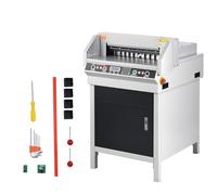 VEVOR Cortadora de Papel Eléctrica Máximo 450 mm Redondeadora de Esquinas Eléctrica Espesor de Corte 40 mm con Panel LCD Inteligente Posicionamiento por Luz Infrarroja para Etiquetas, Oficina