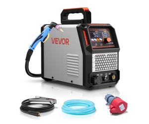 VEVOR Cortadora de Plasma 60 A Máquina de Corte por Plasma de Arco Piloto sin Contacto, Inversor IGBT con Pantalla Digital, Función 2T/4T y Tiempo PA/PT, Fuente de Alimentación Trifásica de 400 V