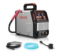 VEVOR Cortadora de Plasma 65 A Máquina de Corte por Plasma de Arco Piloto sin Contacto, sin Alta Frecuencia, con Función 2T/4T y Tiempo de PT Ajustable, Pantalla Digital, Inversor IGBT para Garaje