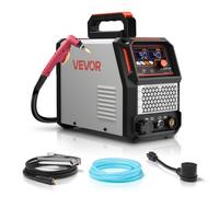 VEVOR Cortadora de Plasma 65 A Máquina de Corte por Plasma de Arco Piloto sin Contacto, sin Alta Frecuencia, con Función 2T/4T y Tiempo de PT Ajustable, Pantalla Digital, Inversor IGBT para Garaje