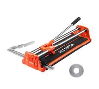 VEVOR Cortadora Manual de 40 cm para Azulejos de Pared y Pulidos, Rieles Dobles para Cortes Precisos, Rueda de Carburo de Tungsteno, Mango Antideslizante, Barra de Presión Antidesplazamiento