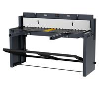 VEVOR, cortadora manual para suelos con pedal, de 1320 mm de ancho, con estructura de acero resistente, distancia de corte ajustable, topes para el material y control mediante pedal para cortar acero,