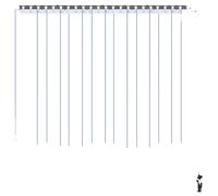 VEVOR: Cortina de tiras de PVC transparente, 1220 x 2134 mm, 2 mm de grosor, 8 unidades. Cortina de láminas, resistente a temperaturas de -55,6°C a 30°C. Tiras para cortina, listones de plástico para