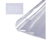 VEVOR: Cubierta de mesa transparente, protector de mesa de 1,5 mm de grosor, diámetro de 1068 mm. Cubierta de mesa redonda de PVC, protector de mesa lavable, resistente al desgaste, resistente al calo