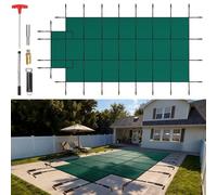 VEVOR Cubierta de Seguridad para Piscina Tamaño de Cubierta 5,5 x 10,4 m Cobertor para Piscina Rectangular Tamaño de Piscina 4,9 x 9,8 m Lona de Piscina para Piscinas Enterradas de Hogar Jardín Hotel