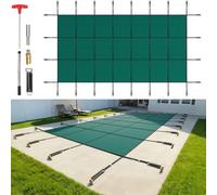 VEVOR Cubierta de Seguridad para Piscina Tamaño de Cubierta 5,5x10,4 m Cobertor para Piscina Rectangular Tamaño de Piscina 4,9x9,8 m Lona de Piscina para Piscinas Enterradas de Hogar Jardín Hotel
