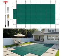 VEVOR Cubierta de Seguridad para Piscina Tamaño de Cubierta 6,1 x 11,6 m Cobertor para Piscina Rectangular Tamaño de Piscina 5,5 x 11 m Lona de Piscina para Piscinas Enterradas de Hogar Jardín Hotel