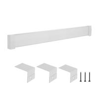 VEVOR Cubierta Frontal Estándar de Radiadores Eléctricos a Zócalo, Serie Premium, 1832 x 81 x 193 mm, Cubierta de Repuesto de Acero Resistente, Dormitorio, Blanco, Agujero Completamente Abierto