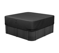 VEVOR Cubierta para Bañera de Exterior 1930 x 1930 x 508 mm Cubierta de Bañera Cuadrada Resistente a la Intemperie Funda para Piscinas de Tejido Oxford 600D Resistencia al Desgarro de 950 N, Negro