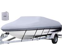 VEVOR: Cubierta para barco de tela Oxford 210D, resistente a los rayos UV. Longitud de 609-670 cm. Funda impermeable para barco con cuerda y bolsa de almacenamiento. La cubierta protectora para barco 