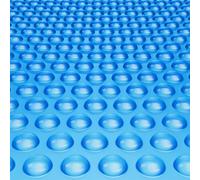 VEVOR Cubierta solar para piscina, manta solar rectangular de 32 x 16 pies para piscinas, cubierta solar para piscina enterrada sobre el suelo, cubiertas solares de 16 mil, color azul