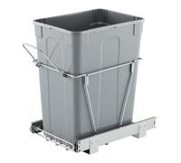 VEVOR Cubo de Basura Extraíble para Armarios de Cocina, Montaje Bajo Encimera, con Sistema Deslizante de Extensión Completa Metal Resistente y Asa, para Fregadero y Encimera, 407 x 285 x 483 mm