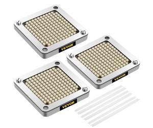 VEVOR Cuchilla picadora de repuesto 1/4" 3 piezas de cuchilla para freír francesa con 6 cuchillos adicionales piezas de acero inoxidable y bloque de empuje para cortar patatas, zanahorias, pepinos