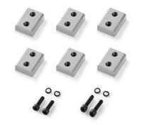 VEVOR Cuchillas de Repuesto para Cortar Varillas de Refuerzo, 22 mm Diámetro, n.° 7, de Doble Filo, Acero Cr12MoV de Alta Dureza, con Tornillos y Arandela Elástica, 28 x 20 x 10 mm, 6 uds, Plata