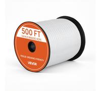 VEVOR Cuerda de Poliéster 6 mm x 152 m 522 kg Cuerda Trenzada de 12 Hebras, con Superficie Lisa, Resistencia a la Hidrólisis y Estructura de Una Pieza para Amarre de Embarcaciones y Líneas de Anclaje