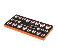 VEVOR de Garra de 3/8" con 2 Barras de Extensión, Juego de 24 Llaves de Garra, SAE 3/8"-1" y Métricas 10-22 mm, de Garra de Acero CR-MO, con Organizador de Herramientas EVA