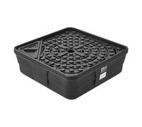 VEVOR Depósito de Fuente 762 x 762 x 254 mm, Base para Fuente Decorativa, Capacidad de Carga hasta 227 kg, Diseño Escondido, Paisajismo de Estanque Cascada para Jardín Patio Parque Hotel, Color Negro