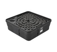 VEVOR Depósito de Fuente 762 x 762 x 254 mm, Base para Fuente Decorativa, Capacidad de Carga hasta 227 kg, Diseño Escondido, Paisajismo de Estanque Cascada para Jardín Patio Parque Hotel, Color Negro