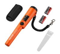 VEVOR Detector de Metales con Puntero Portátil, Puntero de Metal Parcialmente Impermeable, Profundidad de Detección de 50 mm, 3 Modos, con Estuche Impermeable, Baterías de 9 V para Adultos y Niños