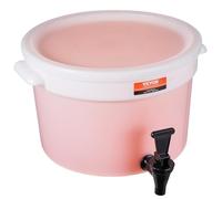 VEVOR Dispensador de Bebidas de 11 Litros para Fiestas, Dispensador de Jugo de Plástico con Espiga y Tapa, Dispensador de Agua de Jugo de Limonada de Té Helado, para Restaurantes, 350 x 350 x 210 mm