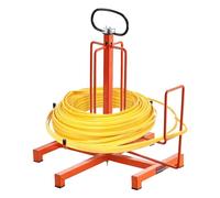 VEVOR Dispensador de Cables para Montaje en Suelo o Montante, Portacarretes de Alambre con Asa Metálica Antideslizante para Transporte de Cableado y Ojal Giratorio para Uso Eléctrico, Industrial